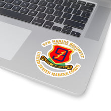 Load image into Gallery viewer, Kiss-Cut Stickers - USMC - 9th Marine Regiment - Striking Ninth
