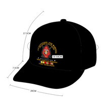 Load image into Gallery viewer,  1st Battalion, 8th Marines - Lebanon  (AOP) Unisex Adjustable Curved Bill Baseball Hat
