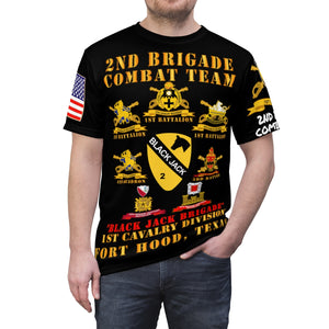 Unisex AOP - 2nd Brigade Combat Team (BCT), 1st Cavalry Division, (Black Jack Brigade), Fort Hood Texas