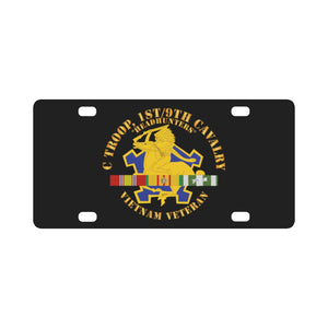 Army - C Troop, 1st-9th Cavalry - Headhunters - Vietnam Vet w VN SVC X 300 Classic License Plate