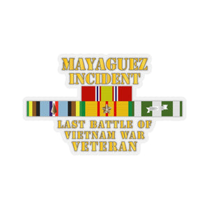 Kiss-Cut Stickers - USMC - Mayaguez Incident Vet - Last Battle w EXP - VN SVC
