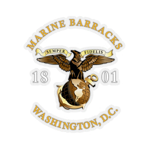 Kiss-Cut Stickers - Marine Barracks - Washington, D.C 1801 X 300
