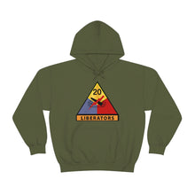 Load image into Gallery viewer, Unisex Heavy Blend™ Hooded Sweatshirt - Army - 20th Armored Division - Liberators wo Txt
