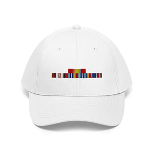 Afghanistan War Service Ribbon Bar - Unisex Twill Hat - Direct to Garment (DTG) Printed