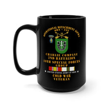 Load image into Gallery viewer, Black Mug 15oz - Army - ODA 232 - C Co, 2nd Bn 10th SFG w COLD SVC
