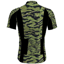 Load image into Gallery viewer, Tiger Stripe Jungle Camo All Over Print Men&#39;s Cycling Shirt Custom Activewear Cycling Top
