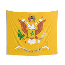 Load image into Gallery viewer, Indoor Wall Tapestries - 12th Cavalry Regiment  - ALWAYS READY - Regimental Colors Tapestry
