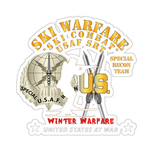 Kiss-Cut Stickers - SOF - USAF Special Recon Team - Ski Warfare - Ski Combat - Winter Warfare X 300