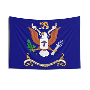 Indoor Wall Tapestries - 501st Parachute Infantry Regiment - GERONIMO! - Regimental Colors Tapestry