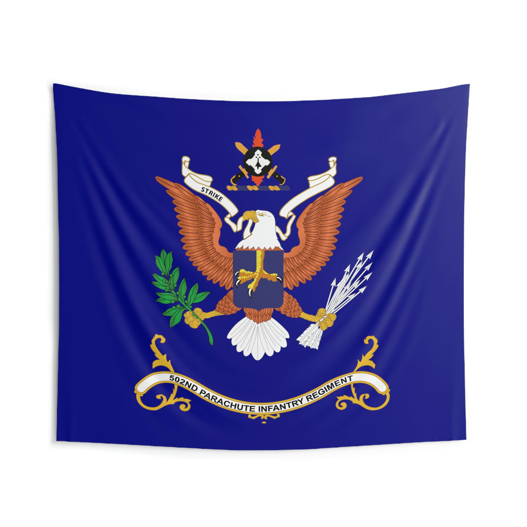 Indoor Wall Tapestries - 502nd Parachute Infantry Regiment - STRIKE - Regimental Colors Tapestry