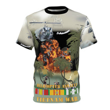 Load image into Gallery viewer, Unisex Cut &amp; Sew Tee (AOP) - Helicopter Assault Against Viet Cong  - Vietnam War
