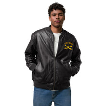 Load image into Gallery viewer, 10th Cavalry with Sabers - Leather Bomber Jacket
