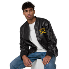 Load image into Gallery viewer, 10th Cavalry with Sabers - Leather Bomber Jacket
