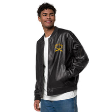 Load image into Gallery viewer, 10th Cavalry with Sabers - Leather Bomber Jacket
