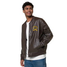 Load image into Gallery viewer, 10th Cavalry with Sabers - Leather Bomber Jacket
