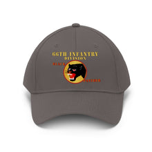 Load image into Gallery viewer, Unisex Twill Hat - 66th Infantry Div - Black Panther - Hat - Direct to Garment (DTG) - Printed
