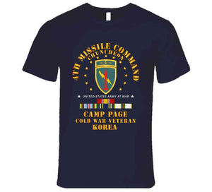 Army - 4th Missile Command - Camp Page - Chuncheon, Korea - Cold War Veteran X 300 T Shirt