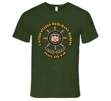 Load image into Gallery viewer, United States Merchant Marine, &quot;Peace and War&quot; with Color Shield - T Shirt, Premium and Hoodie
