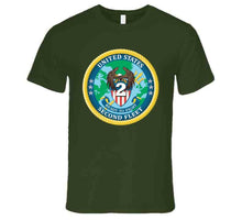 Load image into Gallery viewer, Navy - United States Second Fleet Wo Txt X 300 T Shirt
