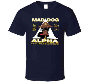 3rd Bn 28th Inf -alpha - M3rd Bn 28th Inf -alpha - Mad Dogad Dog T Shirt