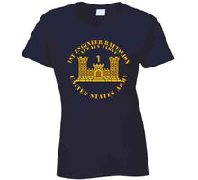 Load image into Gallery viewer, 1st Engineer Battalion - Always First - Eng Branch Num - Us Army Ladies T Shirt
