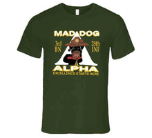 Load image into Gallery viewer, 3rd Bn 28th Inf -alpha - M3rd Bn 28th Inf -alpha - Mad Dogad Dog T Shirt
