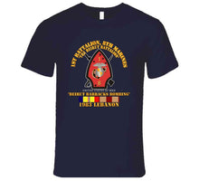 Load image into Gallery viewer, Usmc - 1st Bn, 8th Marines - Beirut Barracks Bombing W Svc Wo Ndsm T Shirt
