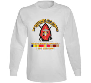 Usmc - 1st Bn, 8th Marines - Beirut Barracks Bombing W Svc Long Sleeve T Shirt