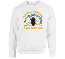 Load image into Gallery viewer, Army - Buffalo Soldiers - Infantry - Cavalry Guidons W Buffalo Head - Us Army X 300 T Shirt
