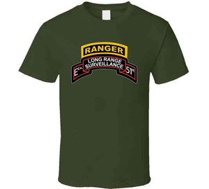 Army - Airborne Ranger - E Company- 51st Infantry (ranger) W Ranger Tab T Shirt