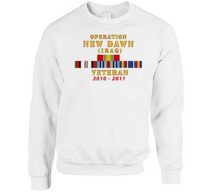 Operation New Dawn Service Ribbon Bar W Gwt - Iraq (2010 - 2011) X 300 T Shirt