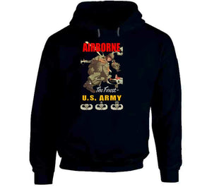 Airborne Poster Wi Backgrnd W Badgesv1 T Shirt