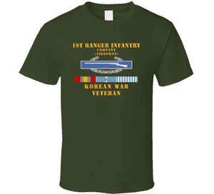 1st Ranger Infantry Company (airborne) W Cib W Korea Svc X 300 T Shirt