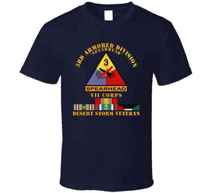 Army - 3rd Armored Div - Vii Corps - Desert Storm Veteran T Shirt