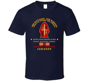 Usmc - 3rd Bn, 8th Marines - Peace Keeping - Lebanon 1983 W Svc X 300 T Shirt