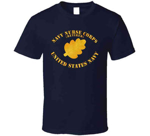 Navy - Navy Nurse Corps, Pin Branch, (Retired) with Text - T Shirt, Premium and Hoodie