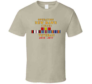 Operation New Dawn Service Ribbon Bar W Gwt - Iraq (2010 - 2011) X 300 T Shirt