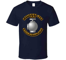 Load image into Gallery viewer, Navy - Rate - Utilities Man T Shirt
