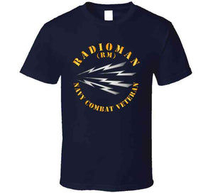 Navy - Rate - Radioman - Navy Combat Veteran T Shirt