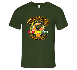 Troop-E - 1st Cavalry w SVC Ribbon T Shirt