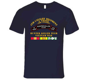 Army - F Troop, 4th Cavalry, Hunter Killer Team, Vietnam War with Vietnam Service Ribbons - T Shirt, Premium and Hoodie