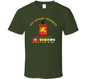 Army - 1st Cavalry Regiment - Course of action -Vietnam Service Medal T Shirt, premium,hoodie