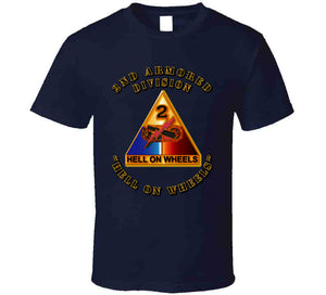 2nd Armored SSI - Hell on Wheels T Shirt