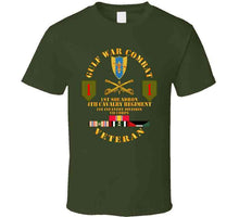 Load image into Gallery viewer, Army - Gulf War Combat Cavalry Vet W  1st Squadron - 4th Cav - 1st Id T Shirt
