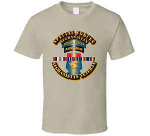 Army - Special Forces w Afghan SVC Ribbons T Shirt