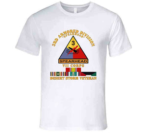 Army - 3rd Armored Div - Vii Corps - Desert Storm Veteran T Shirt