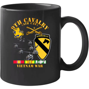 Army - 9th Cavalry (Air Cav) - 1st  Cav Division w SVC T Shirt