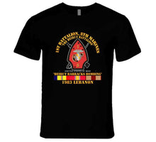 Load image into Gallery viewer, Usmc - 1st Bn, 8th Marines - Beirut Barracks Bombing W Svc T Shirt
