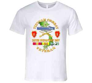 Army - Vietnam Combat Infantry Veteran W 25th Inf Div Ssi V1 T-shirt