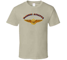 Load image into Gallery viewer, Emblem - Navy - Marine Aviator T Shirt
